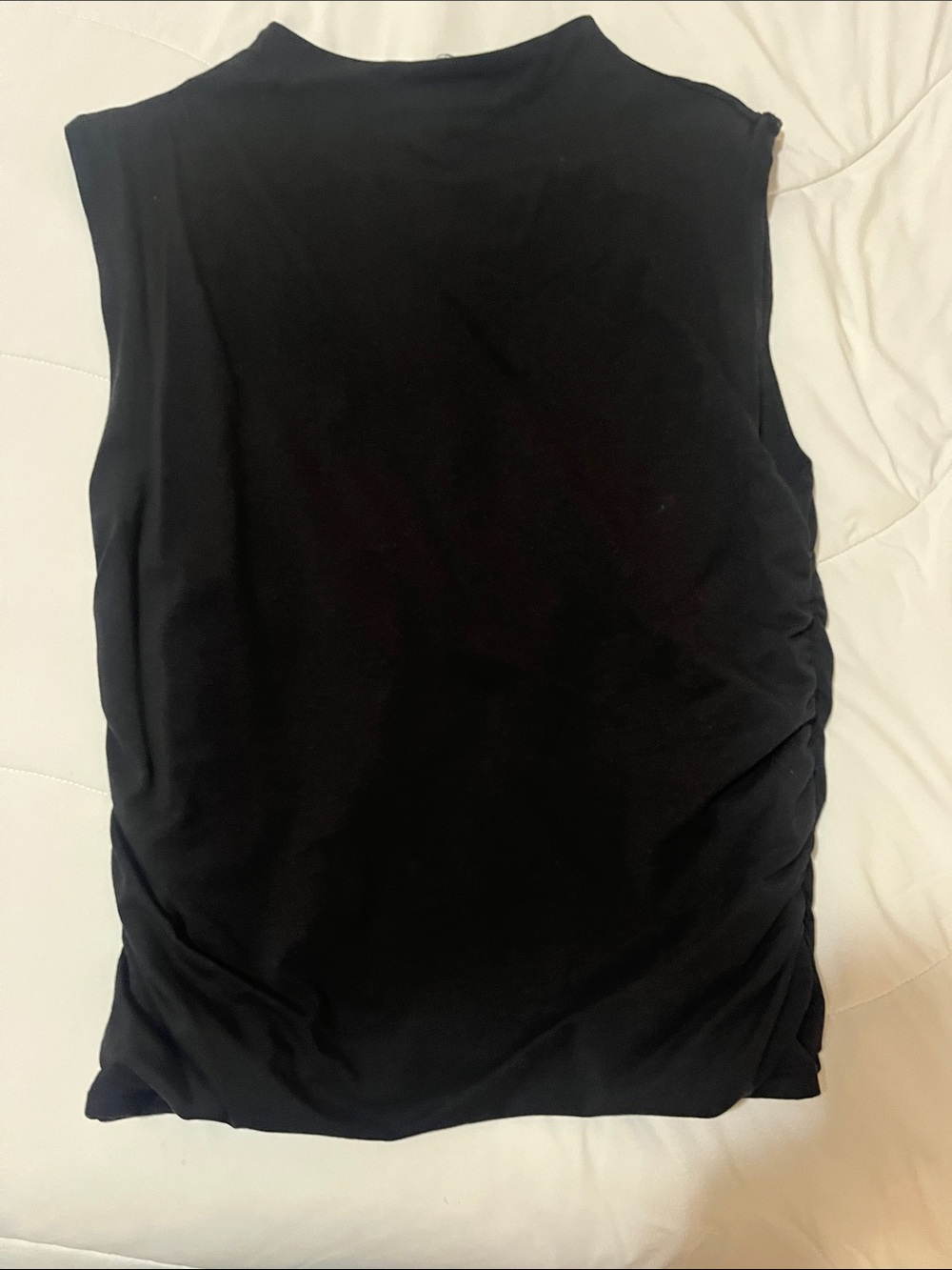 Francesca’s Women’s Black Sleeveless Mock Neck Top